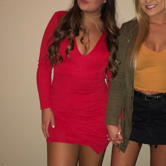 red cocktail dress - Picture 2 of 2